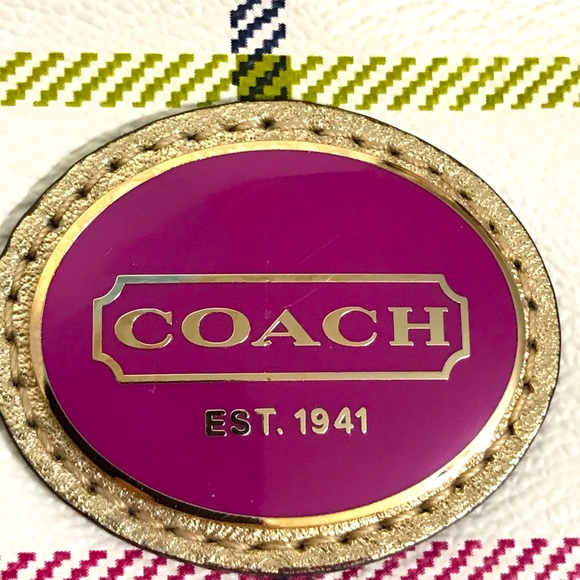 Coach Peyton Tattersall Crossbody/Shoulder/Messenger Bag w/Adjust. Length Strap - Picture 3 of 13